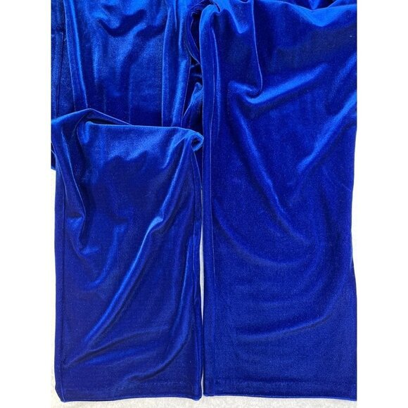 Bob Mackie Wearable Art Velour Pull On Elastic Waist Track Pants Size Small - Picture 4 of 4